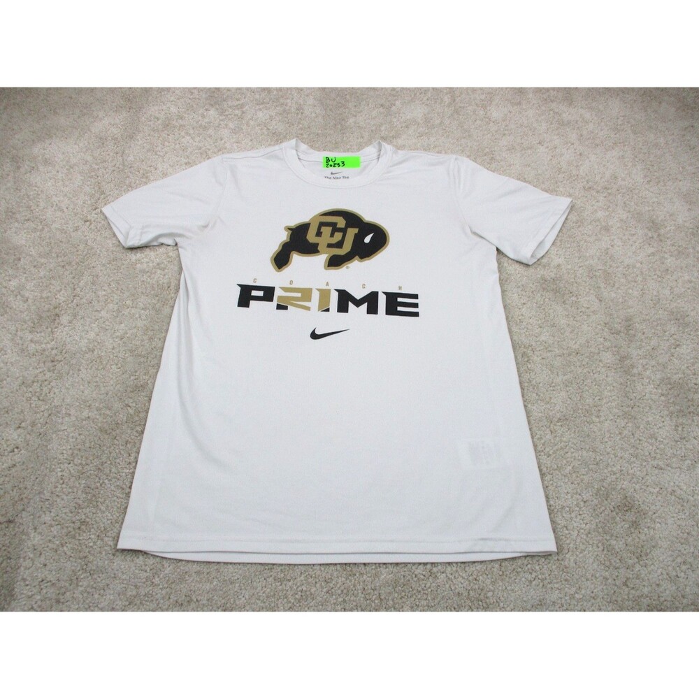 Colorado Buffaloes Nike Shirt Mens Small S White Coach Prime Boulder Football